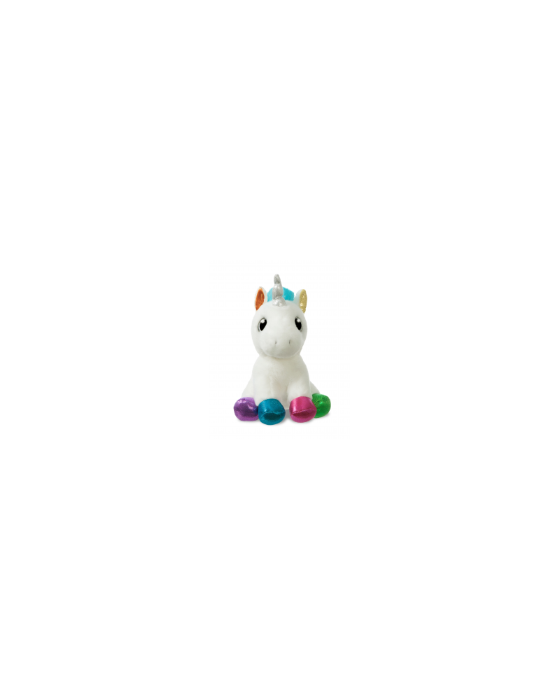 Peluche licorne Blanche - Bibiche - pelucheworld