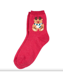 Chaussettes Cute Fluffy Reindeer