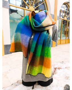 Écharpe à Carreaux Multicolore