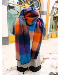 Veelkleurige Ruiten Sjaal