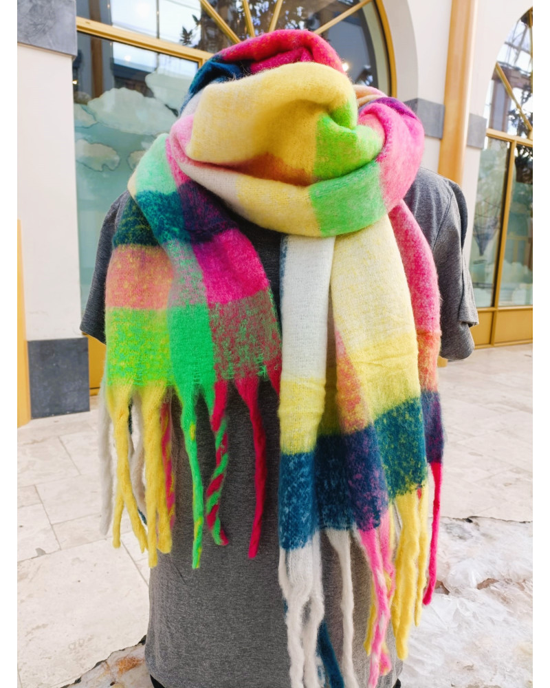 Beige HOMME Écharpe à Carreaux Pour Homme 3126939