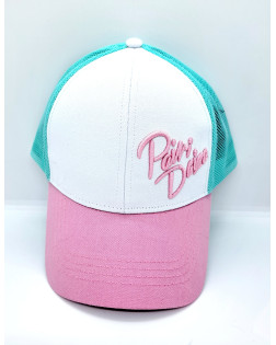 Casquette Filet Rose et Verte