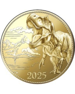 Goude Souvenir Medaille T-rex Land Of The Past