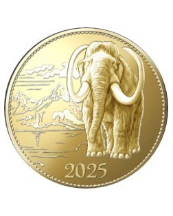 Médaille Souvenir Dorée Mammouth