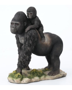 Harsbeeld Gorilla met Baby