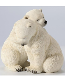 Résine Bébés Ours Blancs