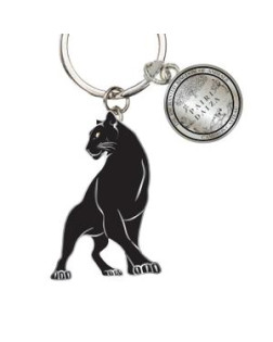 Metalen Sleutelhanger Zwarte panter
