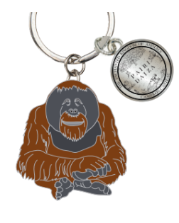 Porte-clé Métal Orang-outan