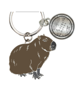 Porte-clé Métal Capybara