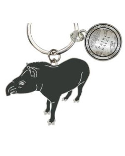 Metalen Sleutelhanger Tapir