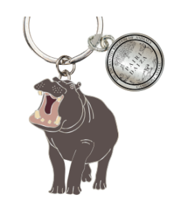 Porte-clé Métal Hippopotame