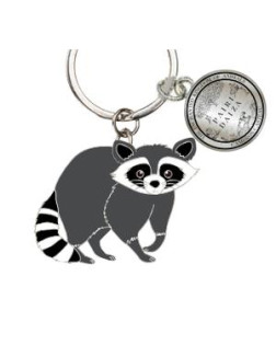 Porte-clé Métal Raton Laveur
