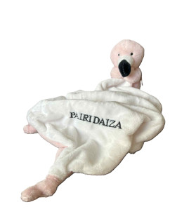 Doudou Carré Flamant Rose