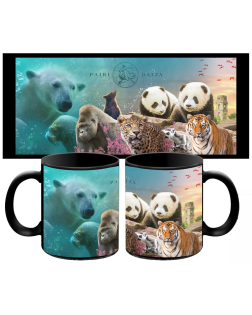Zwarte Mug Multi Dieren 2021