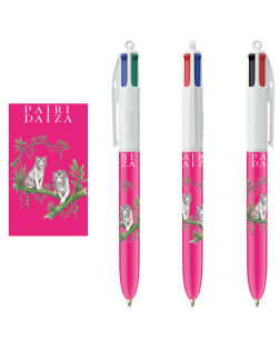 4-Kleuren Pen Roze Editie- Witte Tijger