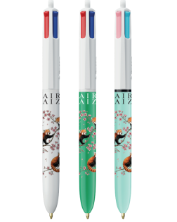 Stylo Bic 4 Couleurs - Panda Roux