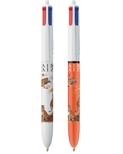 Stylo Bic 4 Couleurs - Tigre
