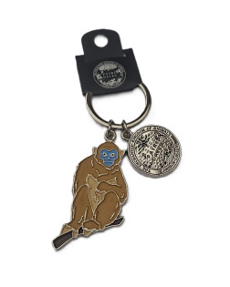 Metalen Sleutelhanger Gouden Aap