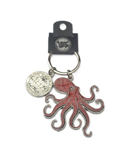 Metalen Sleutelhanger Octopus