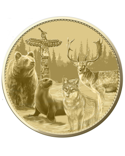 Médaille Souvenir Dorée - Dernière Frontière